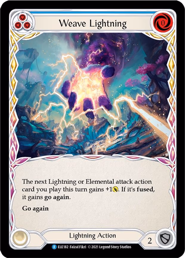 Weave Lightning (Blue) - Rare (ELE182)