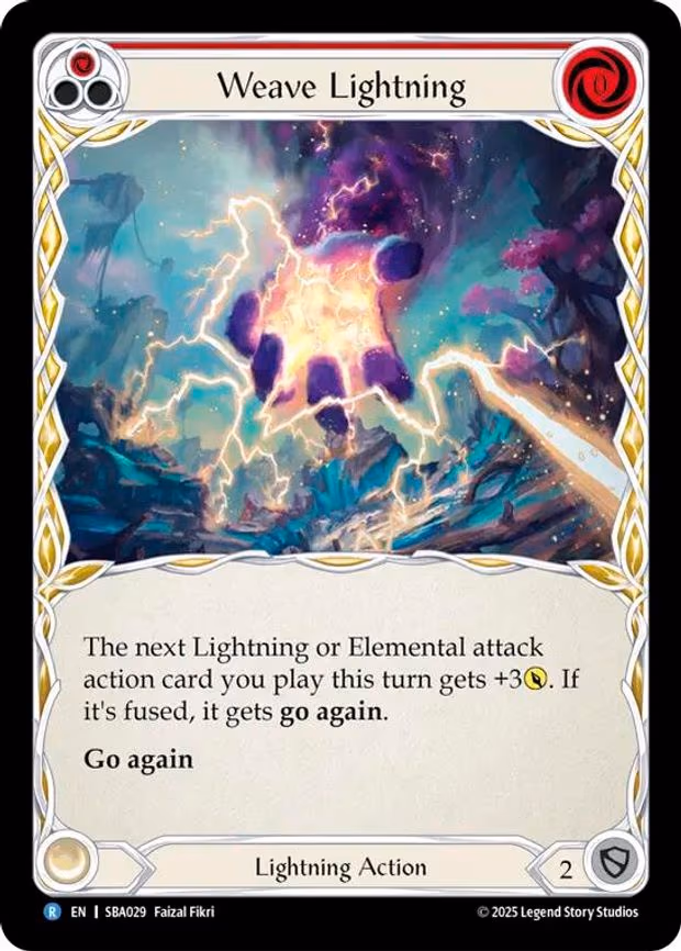 Weave Lightning (Red) - Rare (SBA029)