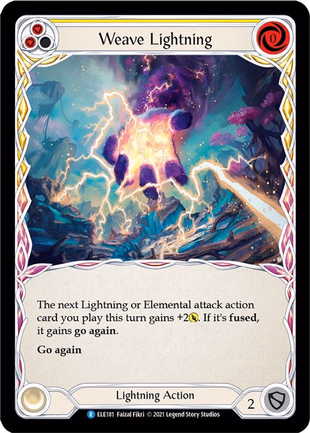 Weave Lightning (Yellow) - Rare (ELE181)
