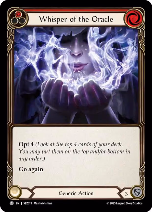 Whisper of the Oracle (Red) - Common (SBZ019)