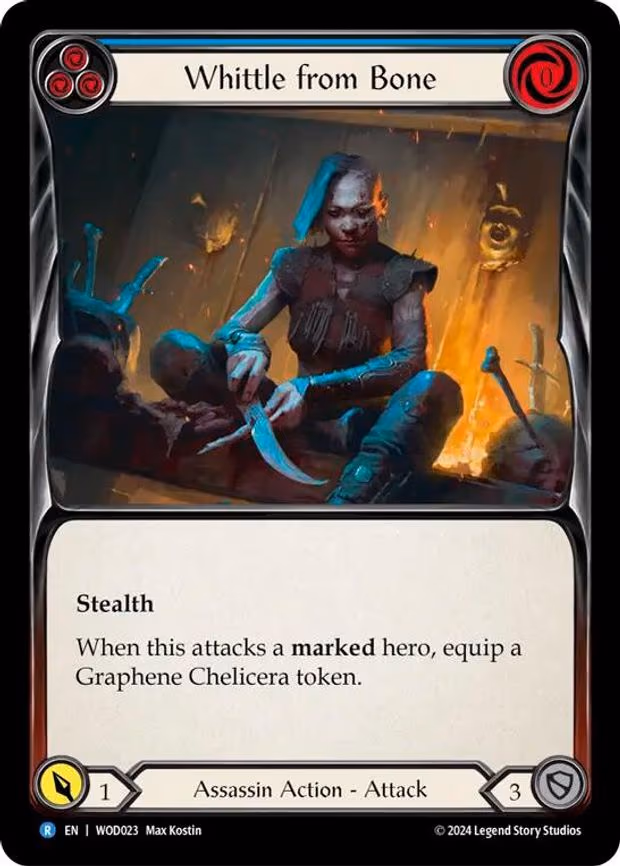 Whittle from Bone (Blue) - Rare (WOD023)