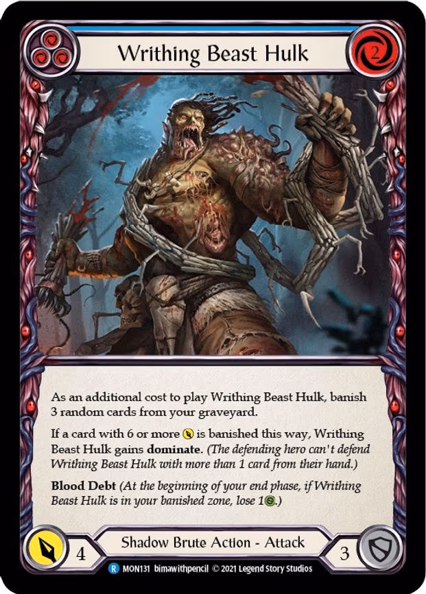 Writhing Beast Hulk (Blue) - Rare (MON131)