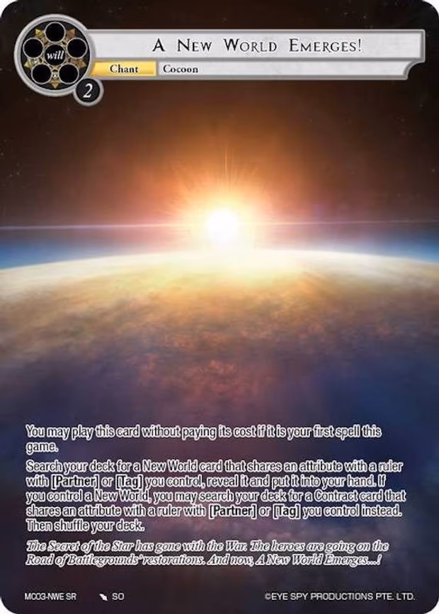 A New World Emerges!