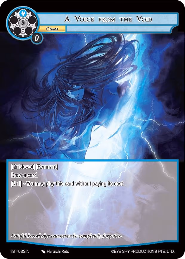 A Voice from the Void