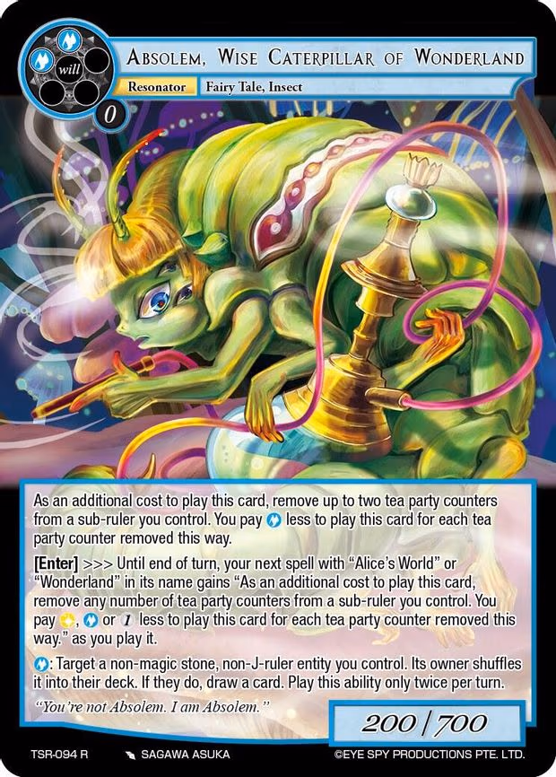 Absolem, Wise Caterpillar Of Wonderland