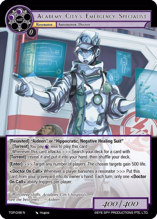 Academy City's Emergency Specialist