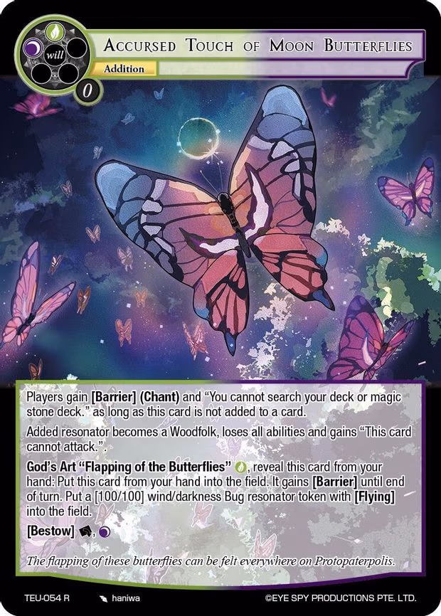 Accursed Touch of Moon Butterflies