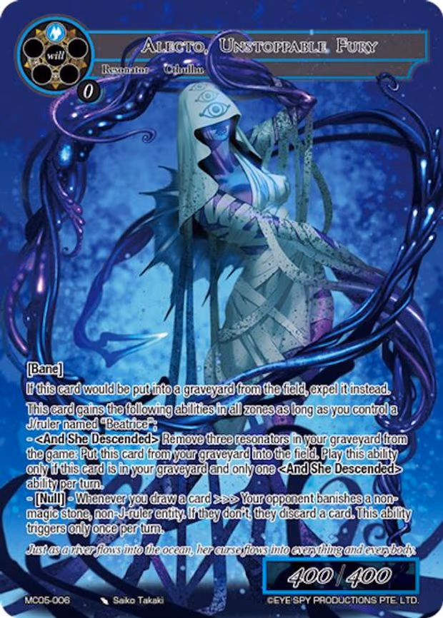 Alecto, Unstoppable Fury