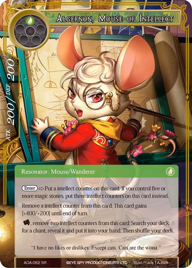 Algernon, Mouse of Intellect