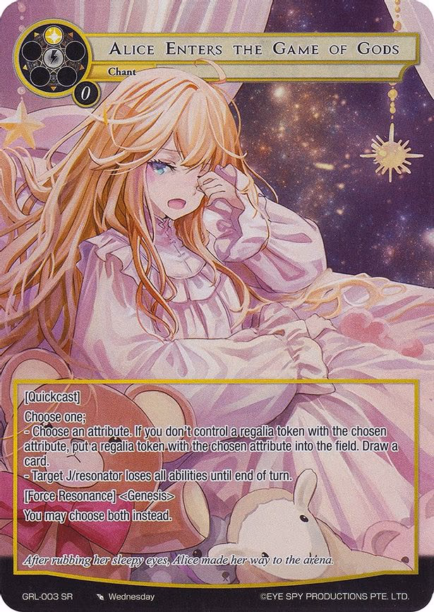 Alice Enters the Game of Gods