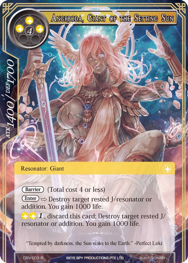 Angrboda, Giant Of The Setting Sun