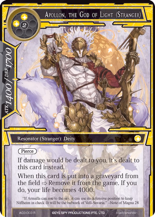 Apollon, the God of Light (Stranger)