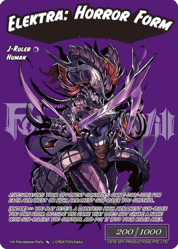 Armament Upgrade // Elektra: Horror Form