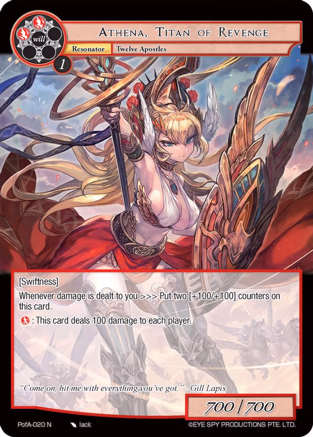 Athena, Titan of Revenge