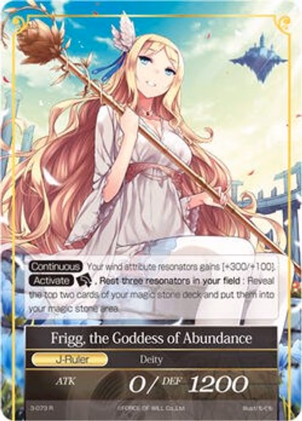 Athenia, the Wind Master // Frigg, the Goddess of Abundance - Rare (3-073/J)