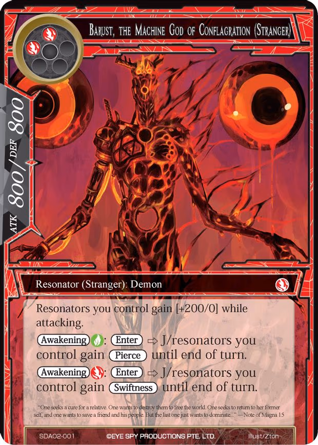 Barust, the Machine God of Conflagration (Stranger)