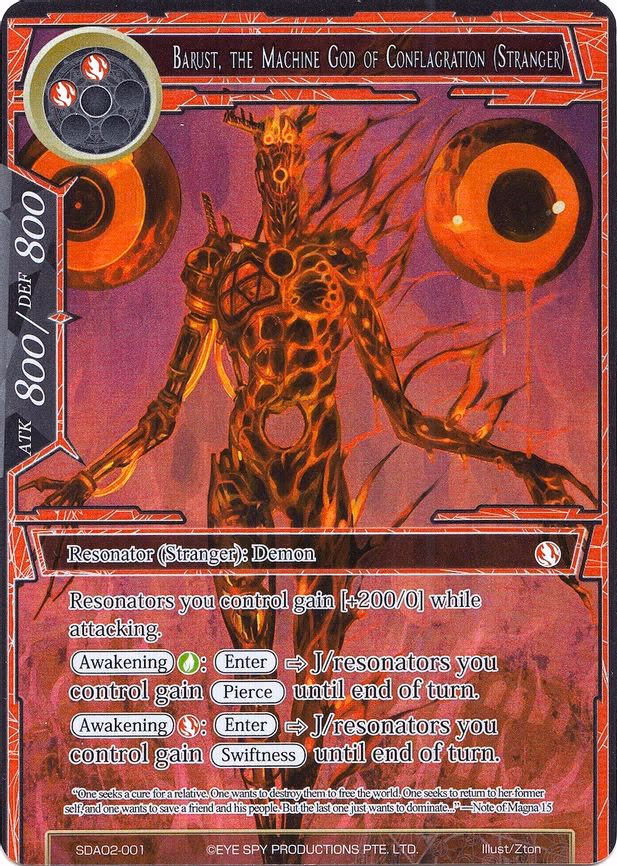 Barust, the Machine God of Conflagration (Stranger)