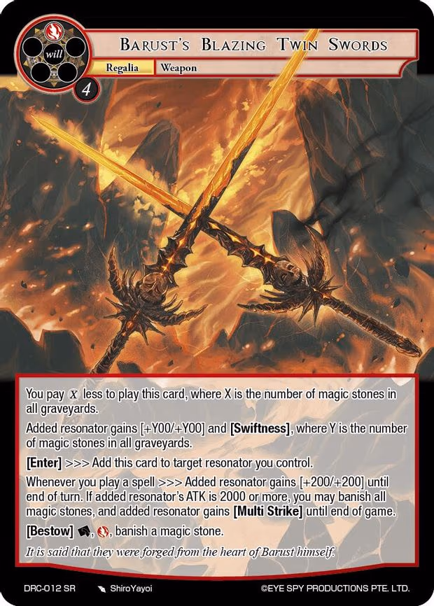 Barust's Blazing Twin Swords