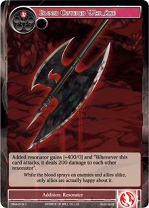 Blood Covered War Axe