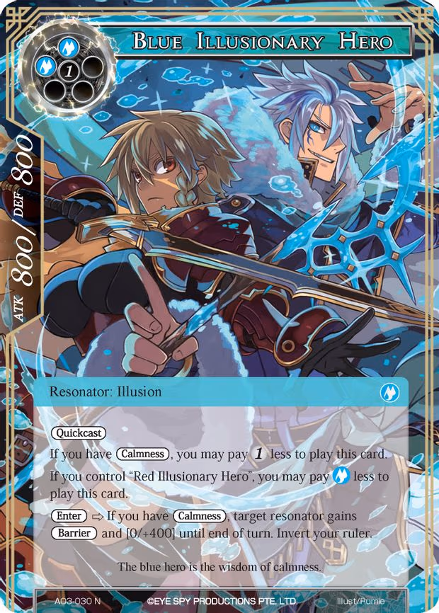 Blue Illusionary Hero - Normal (AO3-030)
