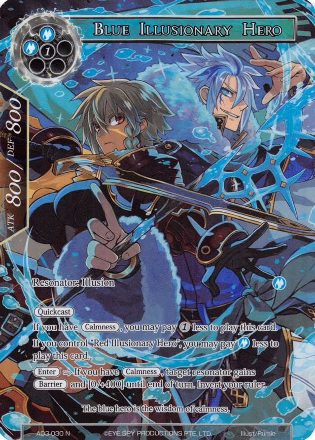 Blue Illusionary Hero - Normal (AO3-030)
