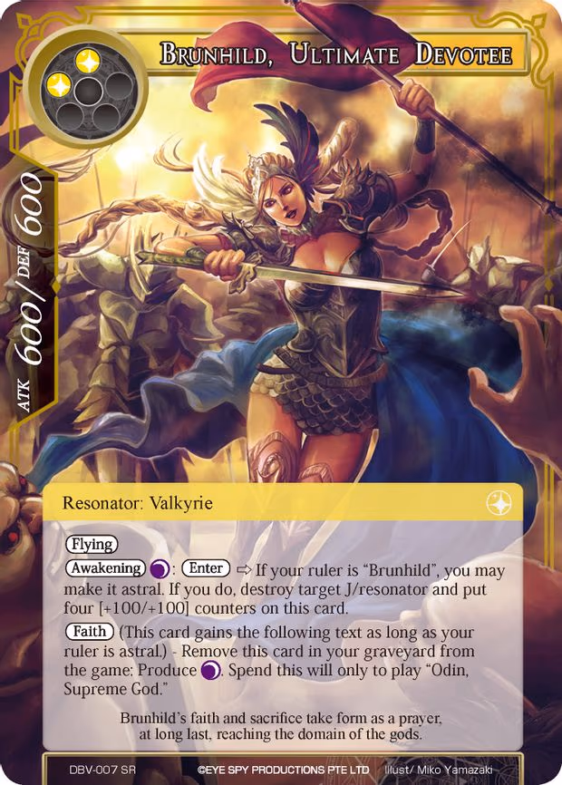 Brunhild, Ultimate Devotee - Super Rare (DBV-007)