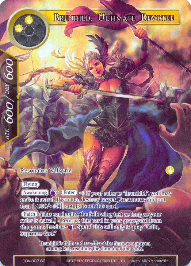 Brunhild, Ultimate Devotee - Super Rare (DBV-007)