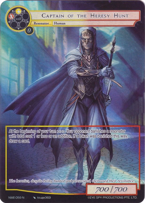 Captain of the Heresy Hunt