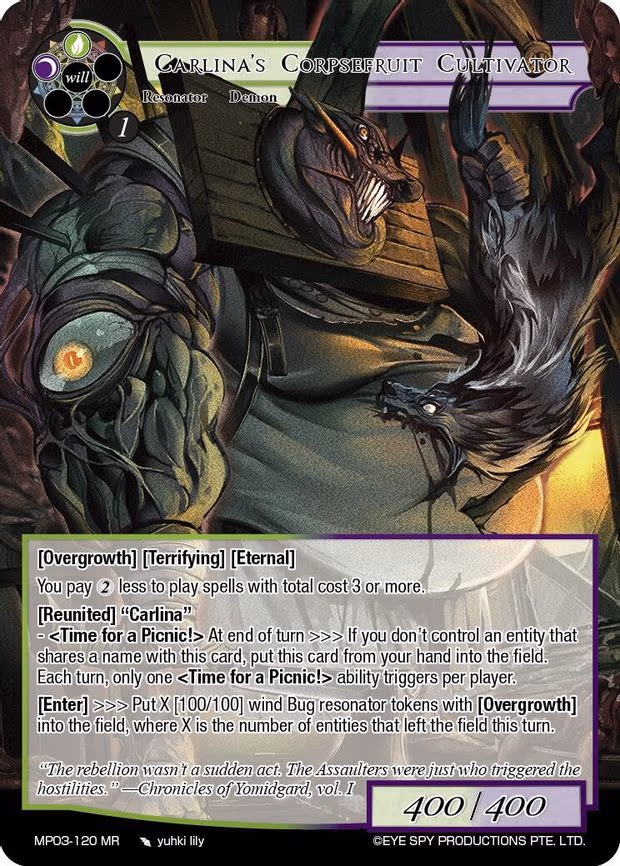 Carlina's Corpsefruit Cultivator - Marvel Rare (MP03-120 MR)