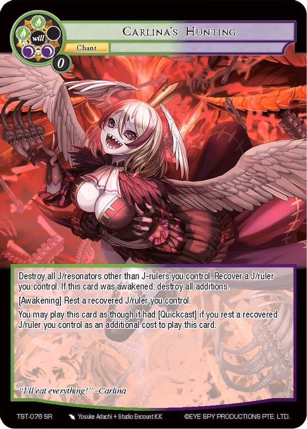 Carlina's Hunting - Super Rare (TST-076)