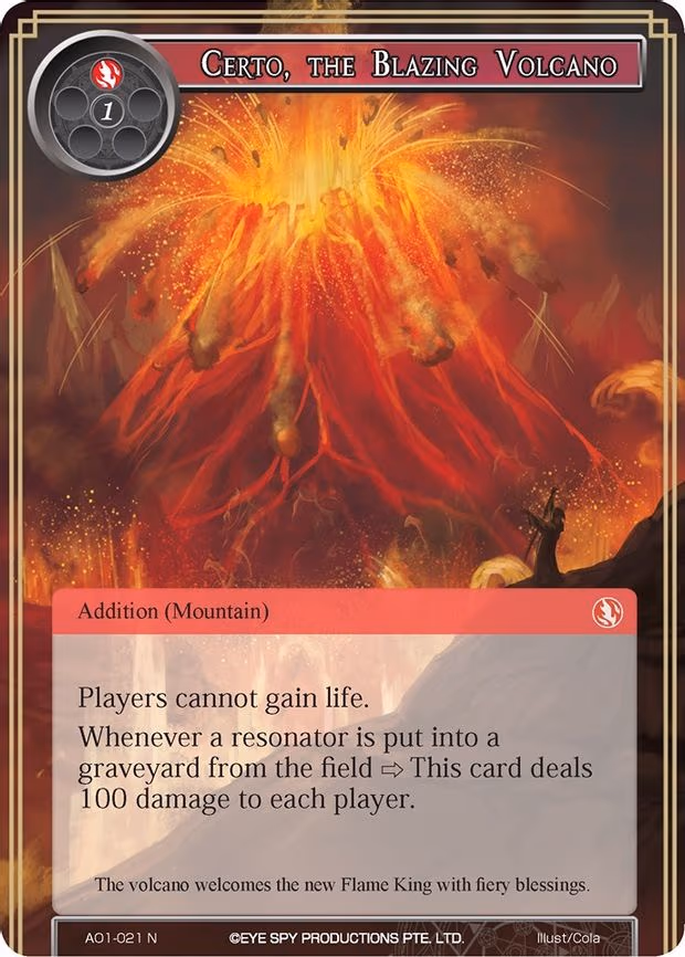 Certo, the Blazing Volcano