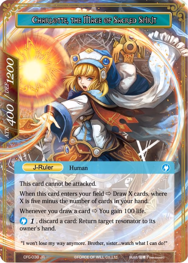 Charlotte, Determined Girl // Charlotte, the Mage of Sacred Spirit