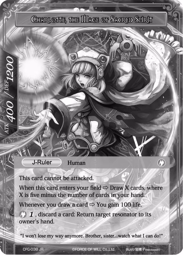 Charlotte, Determined Girl // Charlotte, the Mage of Sacred Spirit