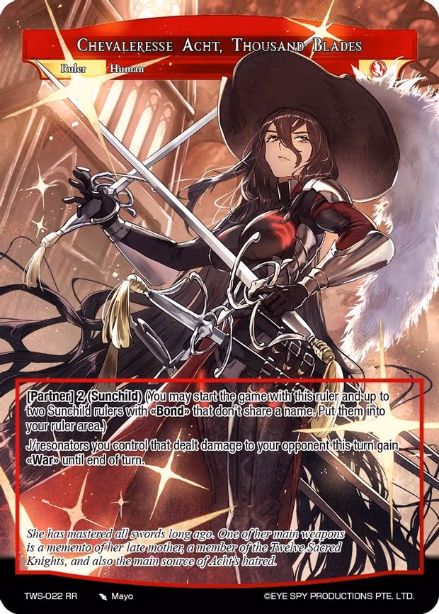 Chevaleresse Acht, Thousand Blades - Ruler Rare (TWS-022 RR)