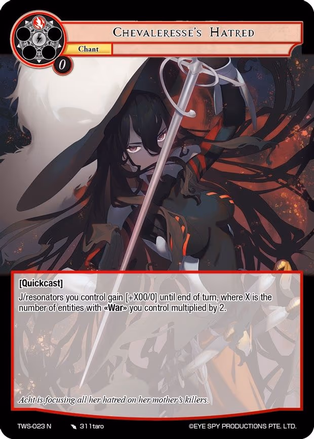 Chevaleresse's Hatred - Normal (TWS-023 N)