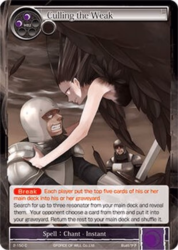 Culling the Weak - Common (2-150)