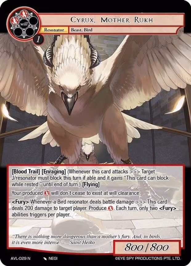 Cyrux, Mother Rukh - Normal (AVL-029 N)