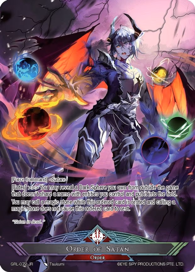 Dante, Seven Deadly Sins // Order of Satan - Ruler Rare (GRL-072 JR)