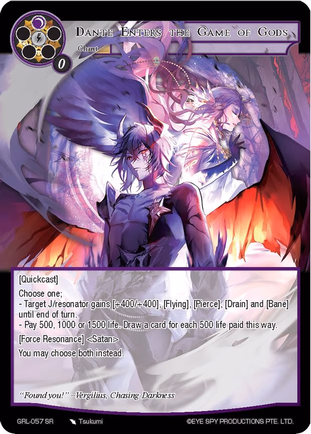 Dante Enters the Game of Gods