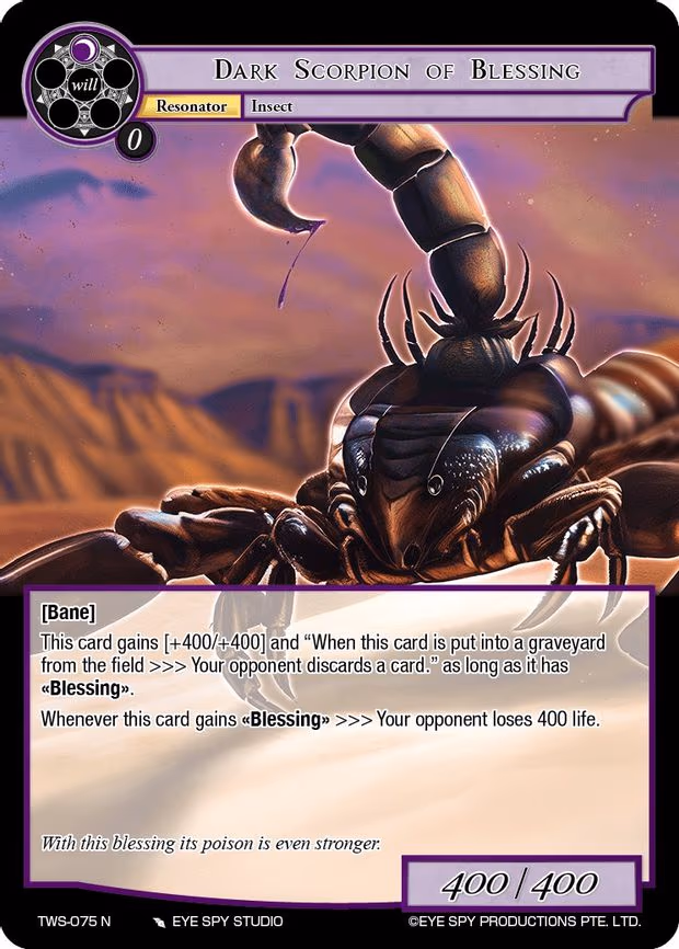 Dark Scorpion of Blessing - Normal (TWS-075 N)