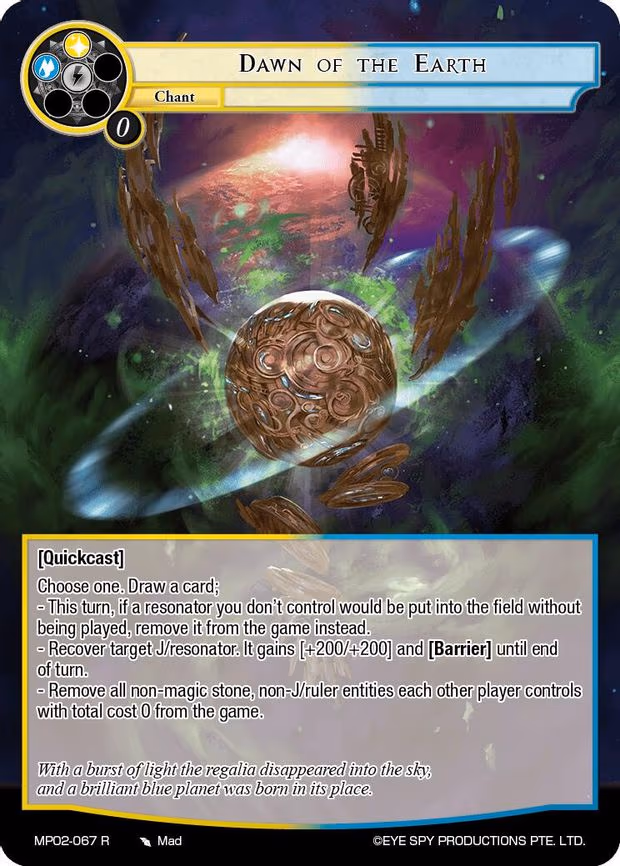 Dawn of the Earth - Rare (MP02-067 R)