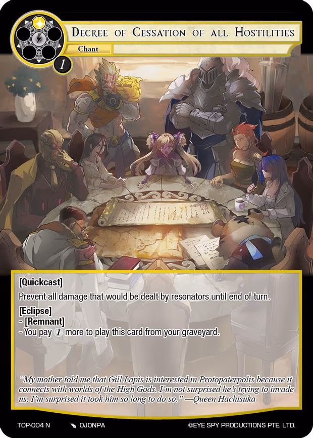 Decree of Cessation of all Hostilities - Normal (TOP-004 N)