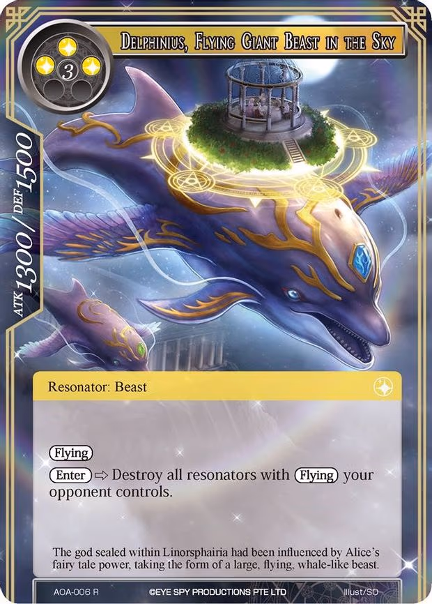 Delphinius, Flying Giant Beast in the Sky - Rare (AOA-006)