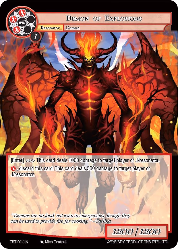 Demon of Explosions - Normal (TST-014)
