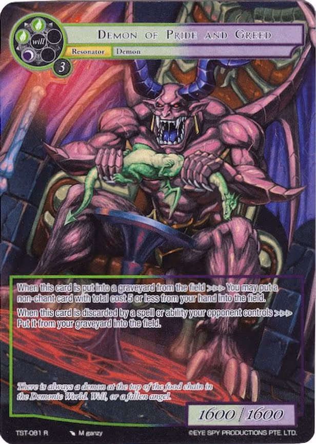 Demon of Pride and Greed - Rare (TST-081)