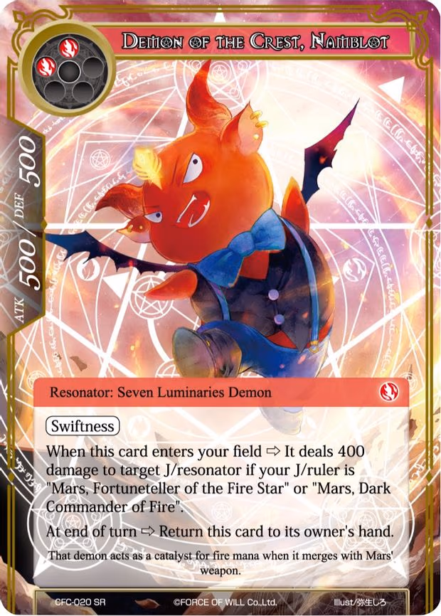 Demon of the Crest, Namblot