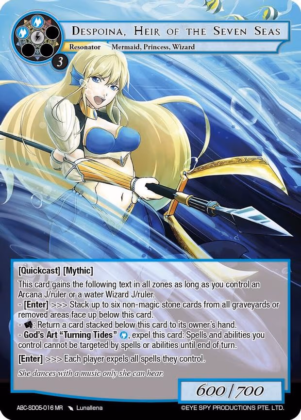 Despoina, Heir Of The Seven Seas - Marvel Rare (ABC-SD05-016 MR)