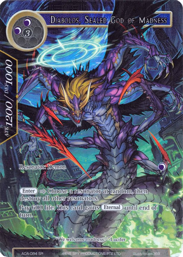 Diabolos, Sealed God of Madness