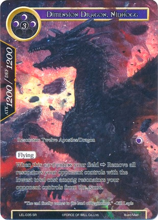 Dimension Dragon, Nidhogg - Super Rare (LEL-035)