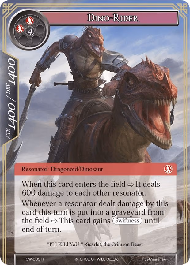 Dino-Rider - Rare (TSW-033)